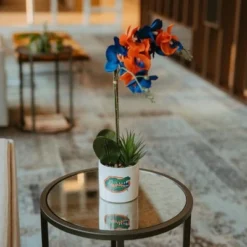 Forever Leaf Auburn State Faux Orchid, Indoor Artificial Plant For Home Decor