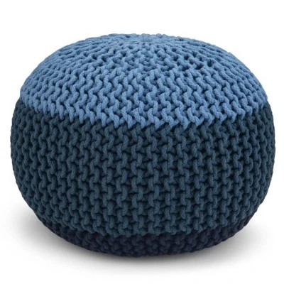 Rigby Hand Knit Round Pouf - Wyndenhall - Image 7