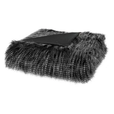 50"x60" Adelaide Faux Fur Throw Blanket - Madison Park - Image 5