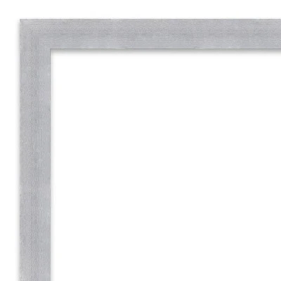 30" X 24" Non-Beveled Grace Brushed Nickel Narrow Wall Mirror - Amanti Art - Image 2