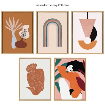 18" X 24" Sylvie Happy Gates Framed Canvas Wall Art By Alexander Ginzburg Natural - Kate And Laurel - Image 4