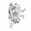Peony Peel And Stick Giant Wall Decal Black/White - RoomMates