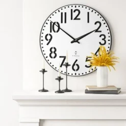 28" Modern Wall Clock White - Threshold™