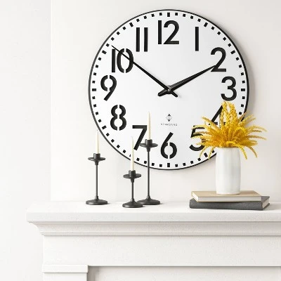 28" Modern Wall Clock White - Threshold™