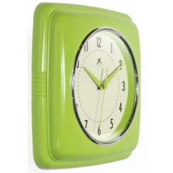 9" Square Retro Wall Clock - Infinity Instruments