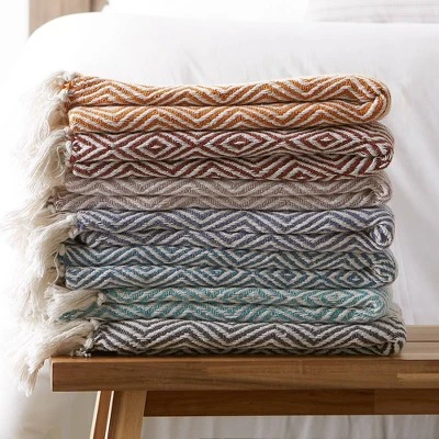 50"x60" Diamond Geometric Throw Blanket - Design Imports - Image 5