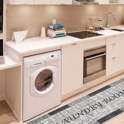 Sussexhome Non Skid Cotton Washable Laundry Room Runner Rug, 20" X 59" - Image 2