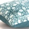 14"x26" Oversized Dandelions Lumbar Throw Pillow Cover Teal Blue - Rizzy Home
