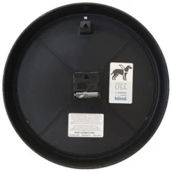 9.25" Quartz Low-profile Wall Clock Black - The Chicago Lighthouse