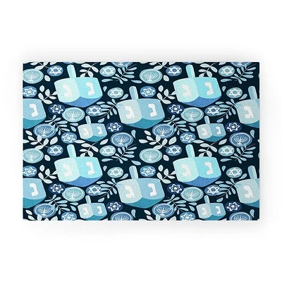 Marni Night Dreidel Looped Vinyl Welcome Mat - Society6 - Image 5