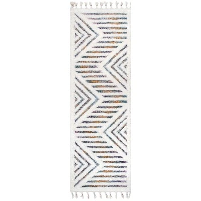 NuLOOM Bristol High-Low Geometric Tassel Area Rug - Image 9