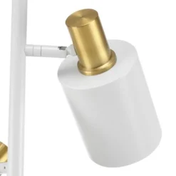 67" 3-Light Lexie Floor Lamp With Pivoting Lamp Heads Matte White - Globe Electric