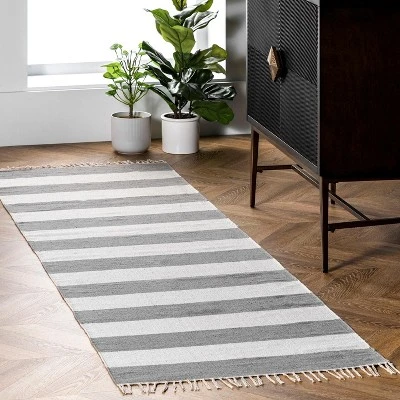 NuLOOM Ashlee Striped Flatweave Area Rug - Image 4