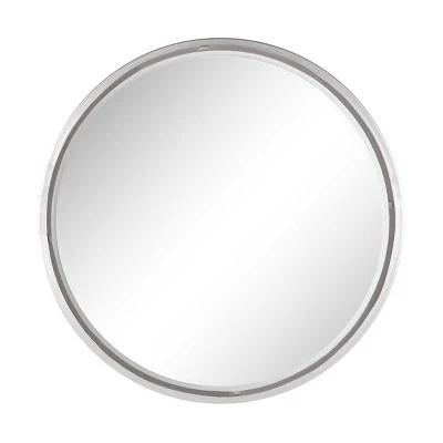 Contemporary Metal Wall Mirror Silver - Olivia & May - Image 15