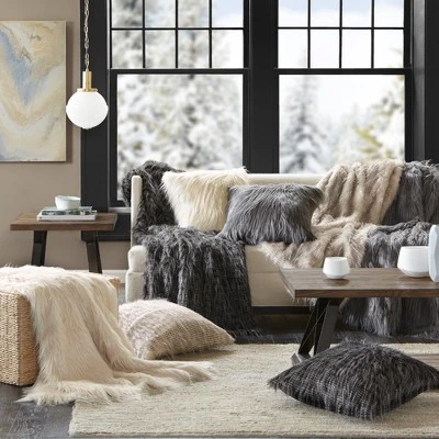 50"x60" Adelaide Faux Fur Throw Blanket - Madison Park - Image 4