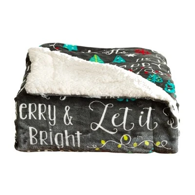 Great Bay Home Velvet Plush Fleece Reversible Warm And Cozy Holiday Throw - Image 3