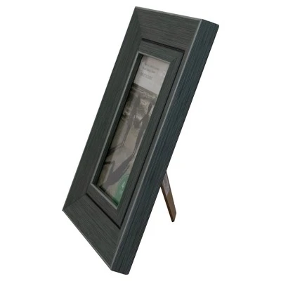 Northlight 9.25" Classical Rectangular 4" X 6" Photo Picture Frame - Gray And Black - Image 3
