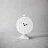 Bird Tabletop Clock White Metal - Foreside Home & Garden