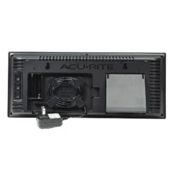 AcuRite 14.5" Digital Clock With Indoor Temperature Green