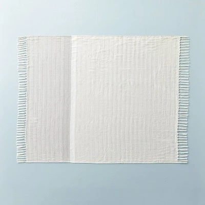 Faded Pin Stripe Gauze-Woven Throw Blanket - Hearth & Hand™ With Magnolia - Image 2