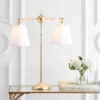 31" Metal Ruth Library Table Lamp (Includes LED Light Bulb) Gold - JONATHAN Y