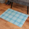 2'x3' ColorStar Hook Knit Door Mat Teal - Bungalow Flooring