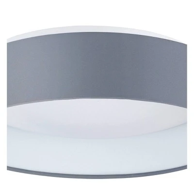 13" LED 1-Light Palomaro Glass Pendant White/Charcoal Gray - EGLO - Image 2