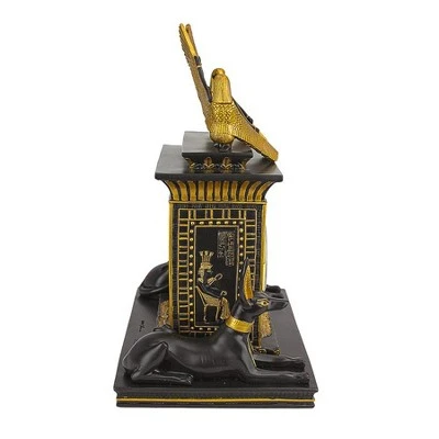 Design Toscano Temple Of Anubis Egyptian Revival Sculptural Clock - Image 2