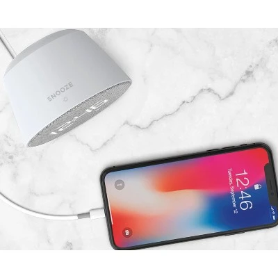 Round Time Table Clock Gray - Capello