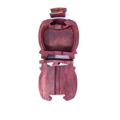 Global Crafts Handmade Retro Camper Van Sheesham Wood Puzzle Box - Image 2