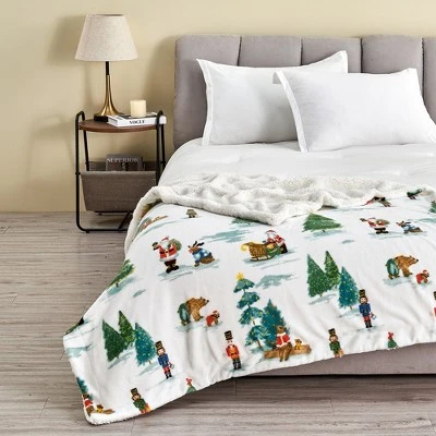 Great Bay Home Velvet Plush Fleece Reversible Warm And Cozy Holiday Throw - Image 16