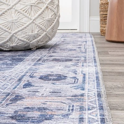 Alanya Ornate Medallion Washable Area Rug - JONATHAN Y - Image 4