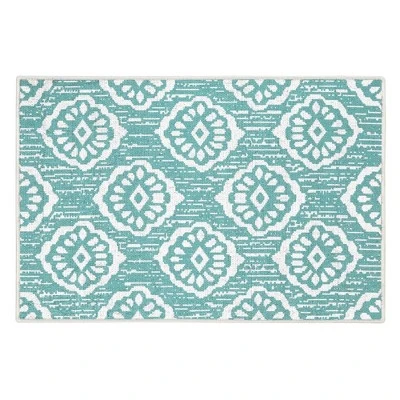 Sussexhome Flower Collection Cotton Heavy Duty Low Pile Area Rug , 2' X 3' - Image 11