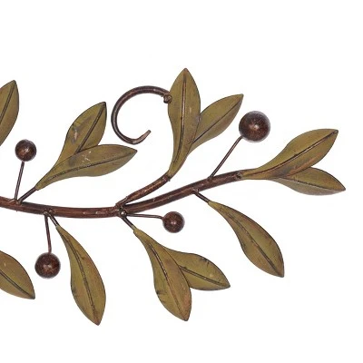 Traditional Metal Leaf Floral Wall Decor - Olivia & May - Image 4