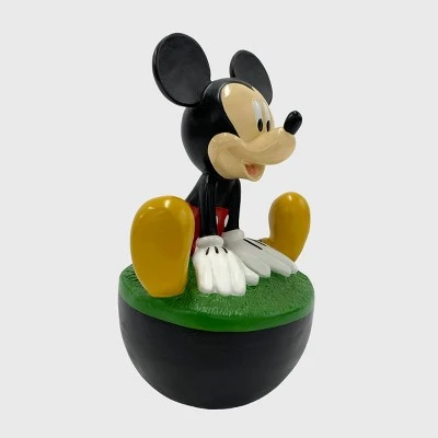 Disney 9" Mickey Mouse Wobble Resin/Stone Statue
