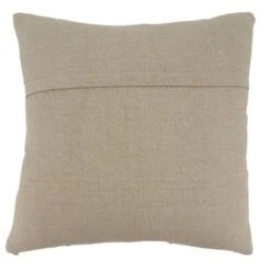 Saro Lifestyle Embroidered Block Print Decorative Pillow Cover, Rust, 20"