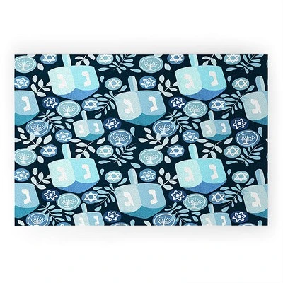 Marni Night Dreidel Looped Vinyl Welcome Mat - Society6 - Image 6