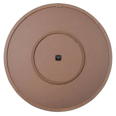 Metal/Wood Spencer Transitional Wall Clock Washed Oak White - StyleCraft - Image 2