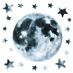 Moon Glow In The Dark Peel And Stick Giant Wall Decal - RoomMates