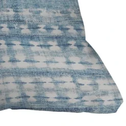 16"x16" Alison Janssen Rustic Square Throw Pillow Indigo - Deny Designs