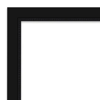 27" X 63" Non-Beveled Avon Black Full Length Floor Leaner Mirror - Amanti Art - Image 2
