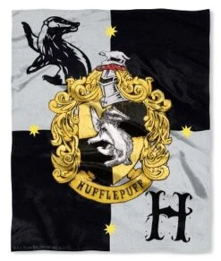 Harry Potter House Crests Silk Touch Throw 50" X 60"- Choose From All 4 Houses