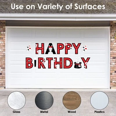 Big Dot Of Happiness Ta-Da, Magic Show - Peel And Stick Magical Birthday Party Large Banner Wall Decals - Happy Birthday - Image 2