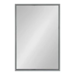 24" X 36" Travis Framed Decorative Wall Mirror Gray - Kate & Laurel All Things Decor