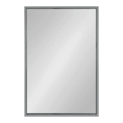 24" X 36" Travis Framed Decorative Wall Mirror Gray - Kate & Laurel All Things Decor