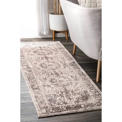 Vintage Verdell Medallion Area Rug Beige - NuLOOM