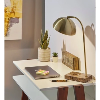 Paxton Desk Lamp Antique Brass - Adesso - Image 4