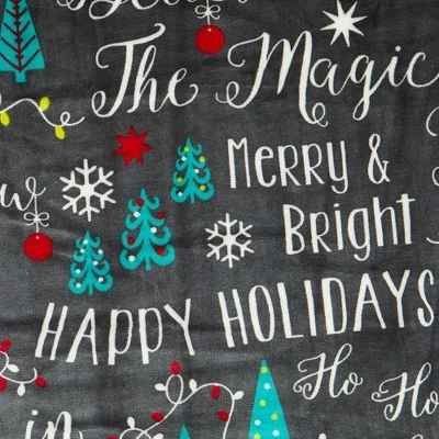 Great Bay Home Velvet Plush Fleece Reversible Warm And Cozy Holiday Throw - Image 5