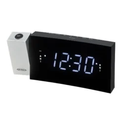 JENSEN Digital Dual Alarm Projection Clock Radio - Black (JCR-238)