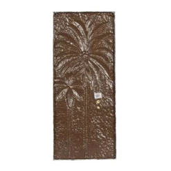 Metal Tree Relief Palm Wall Decor With Gold Detailing Gold - Olivia & May